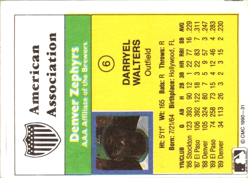 1990 CMC Darryel Walters