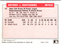 1991 ProCards Tomorrow's Heroes Tony Graffanino #195