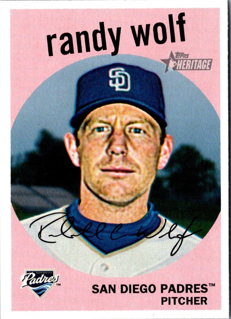 2008 Topps Heritage Randy Wolf