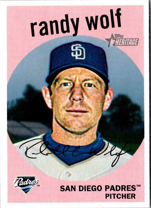 2008 Topps Heritage Randy Wolf #423