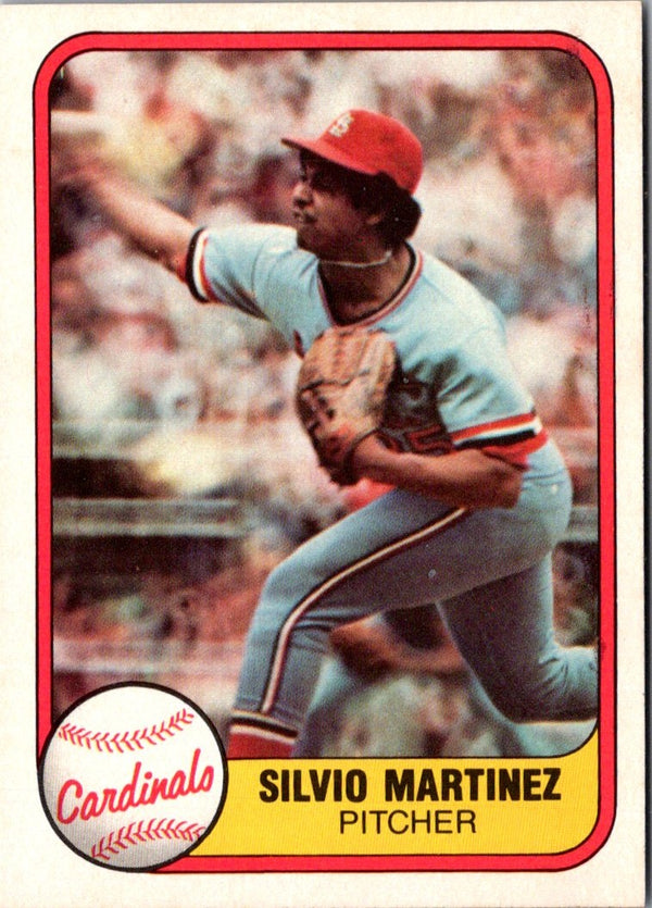 1981 Fleer Silvio Martinez #546