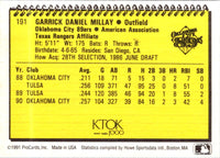 1991 ProCards Gar Millay #191