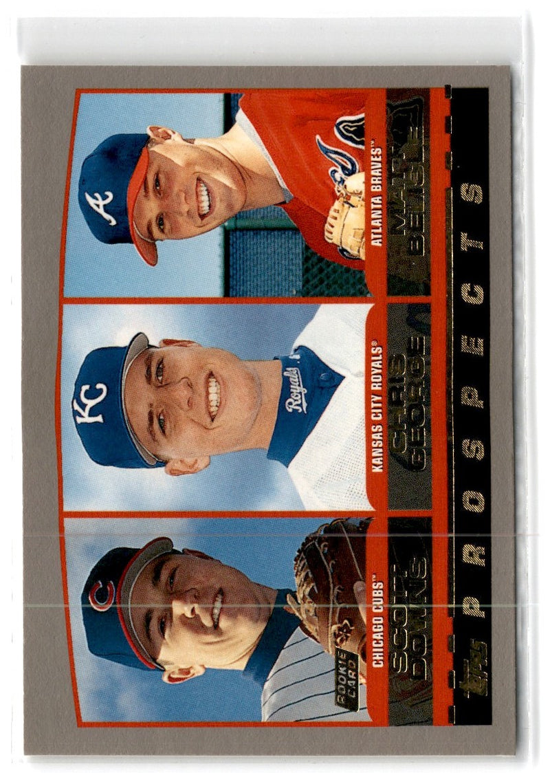 2000 Topps Chrome Scott Downs/Chris George/Matt Belisle