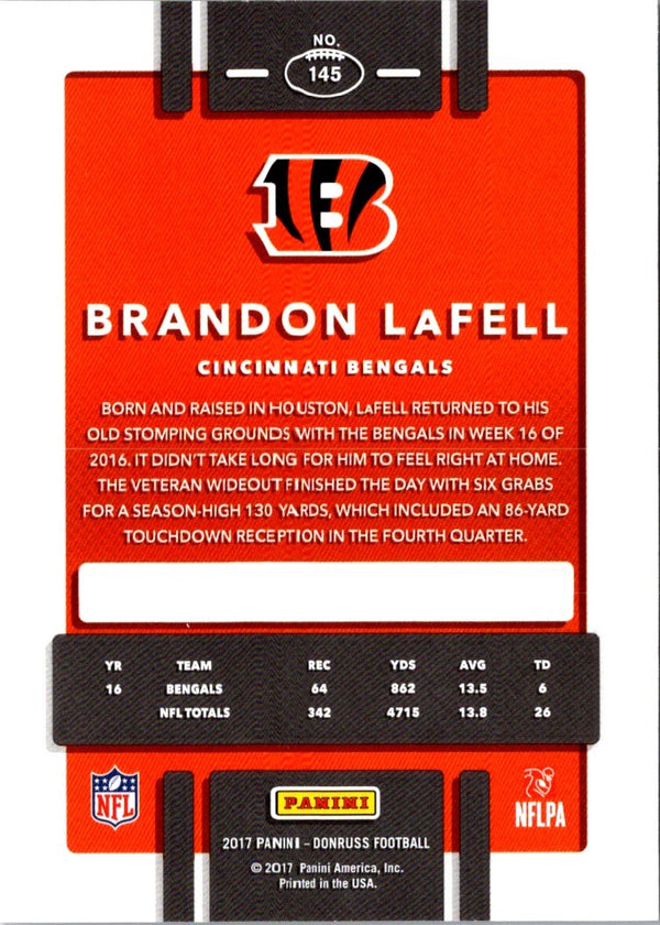 2017 Donruss Brandon LaFell #145