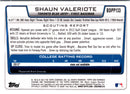 2012 Bowman Draft Picks & Prospects Shaun Valeriote