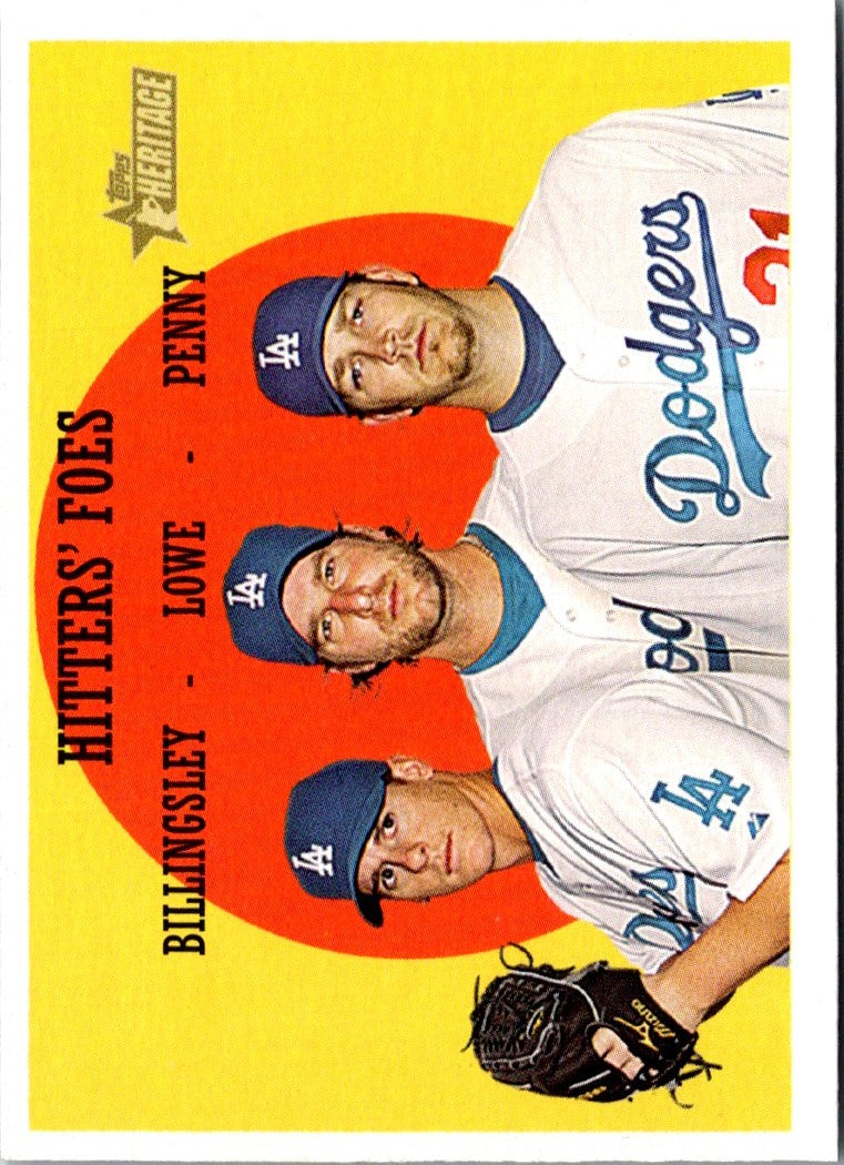 2008 Topps Hitters' Foes (Johnny Podres/Clem Labine/Don Drysdale)