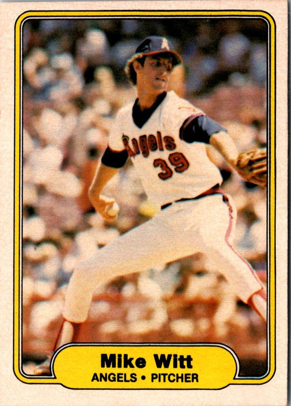 1982 Fleer Mike Witt #473 Rookie