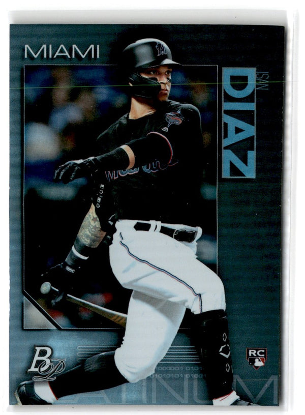 2020 Bowman Platinum Isan Diaz #9 Rookie