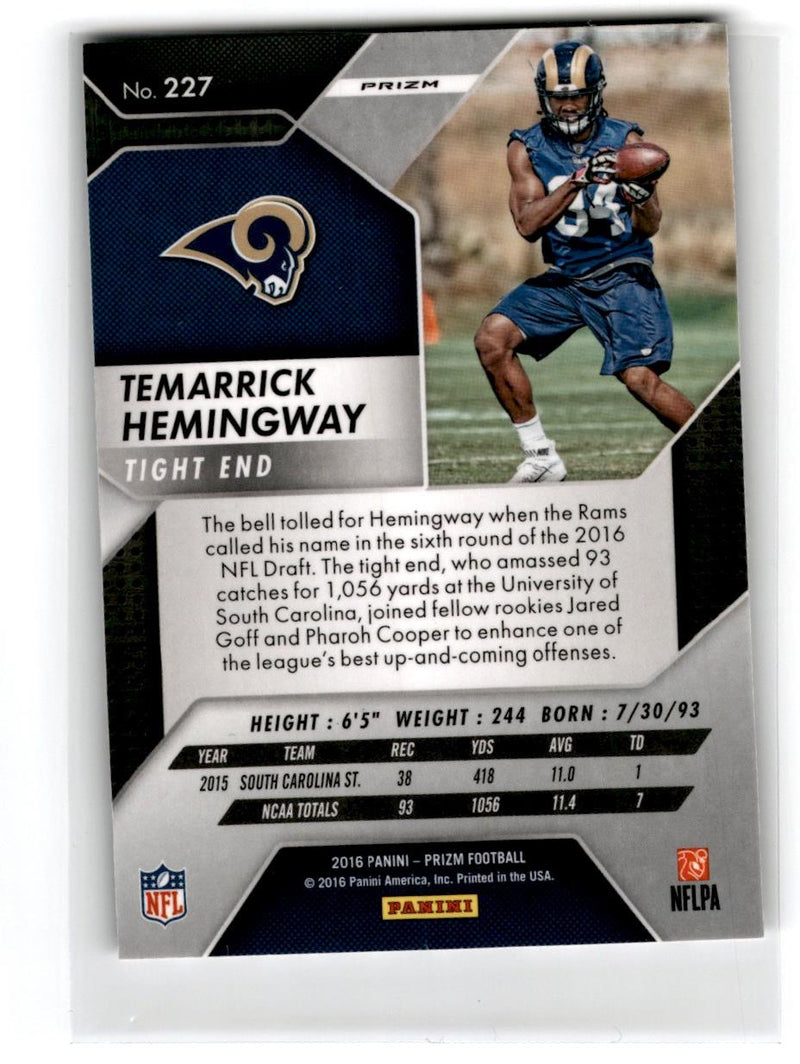 2016 Panini Prizm Temarrick Hemingway