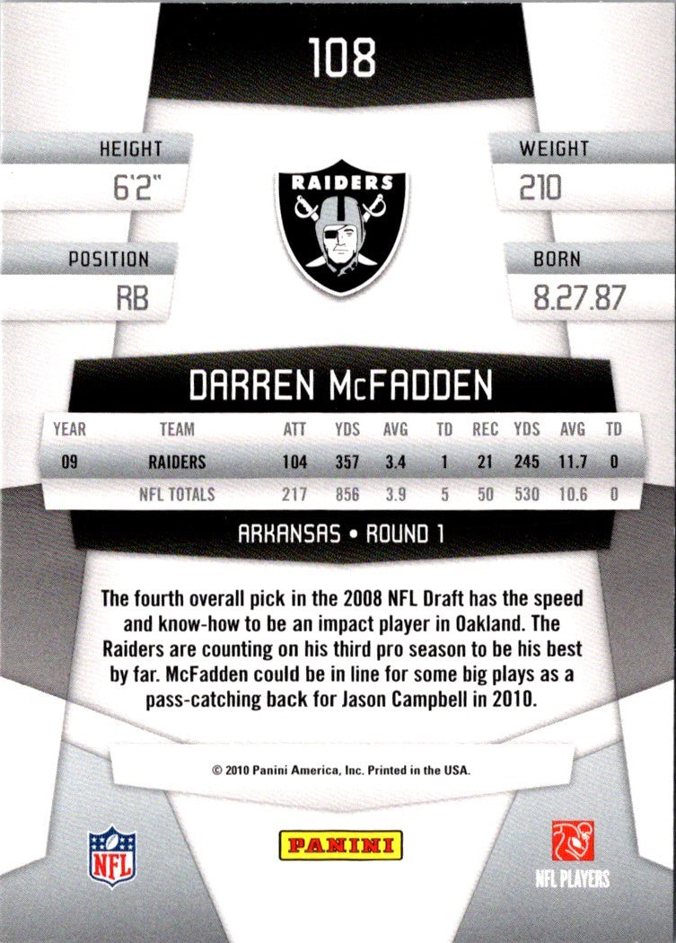 2010 Panini Certified Darren McFadden