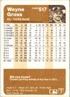 1983 Fleer Wayne Gross #517