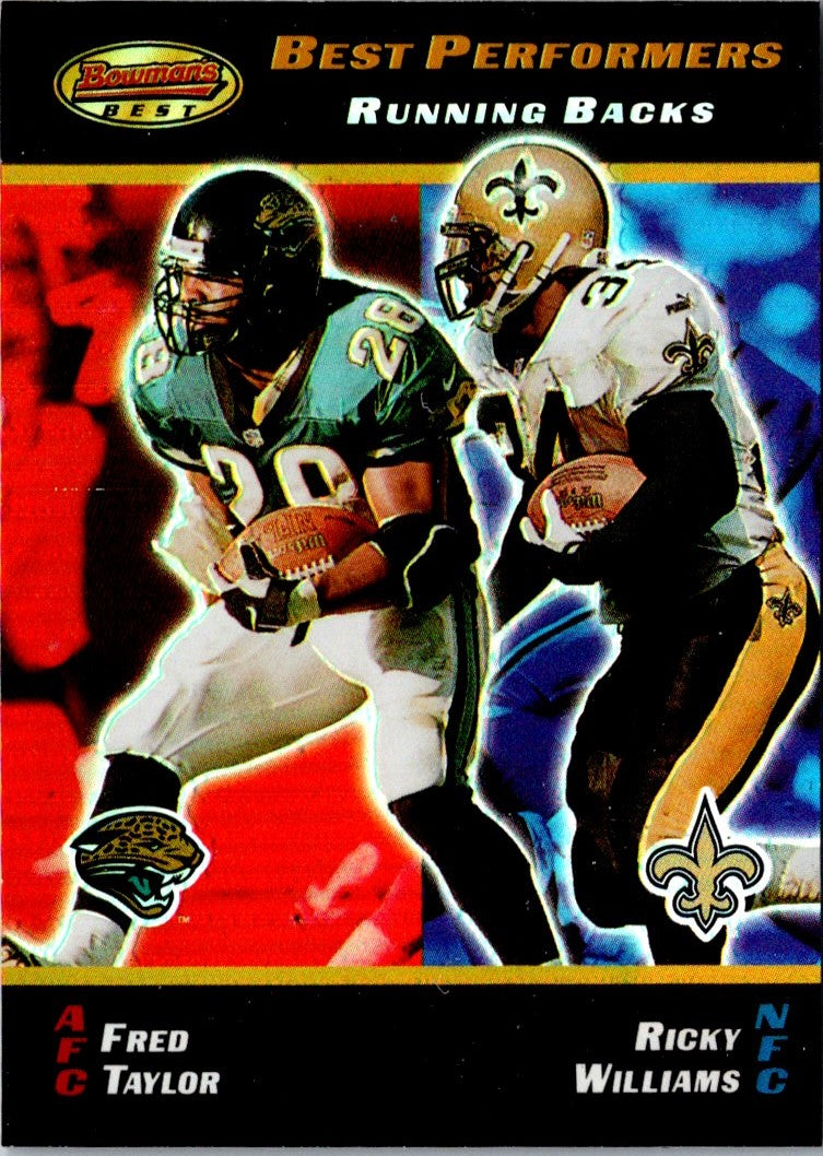 2000 Bowman's Best Fred Taylor/Ricky Williams