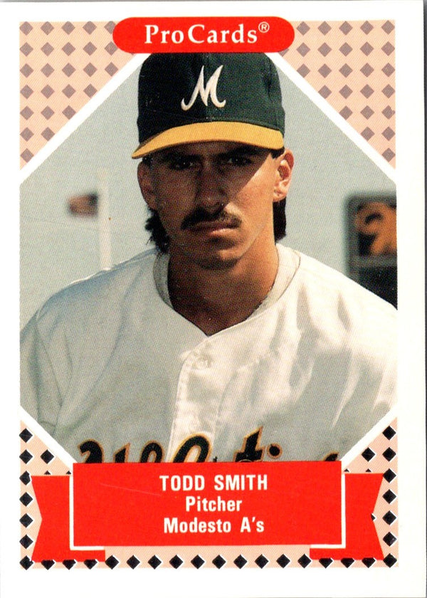 1991 ProCards Tomorrow's Heroes Todd Smith #132