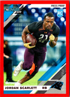 2019 Donruss Blue Press Proof Jordan Scarlett #252