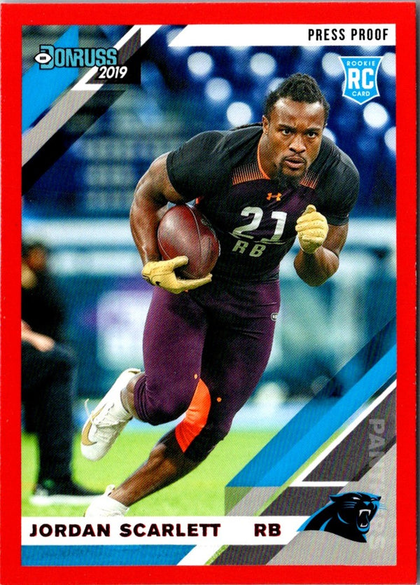 2019 Donruss Blue Press Proof Jordan Scarlett #252
