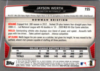 2013 Bowman Chrome Jayson Werth #155