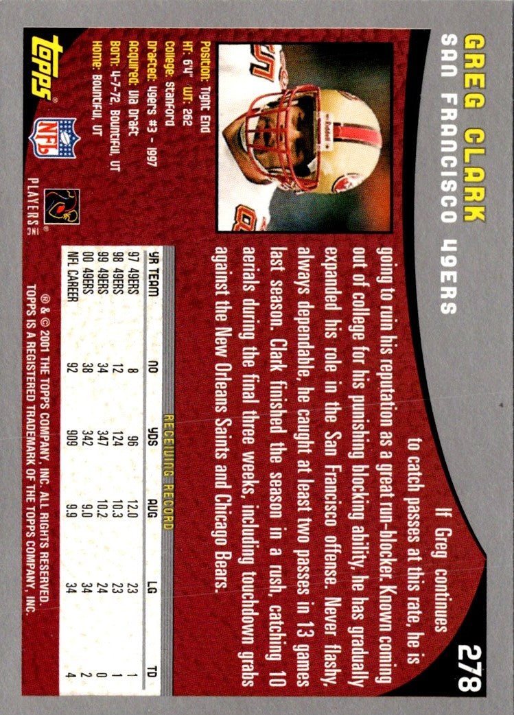 2001 Topps Greg Clark