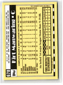 1990 Topps Tiffany Kirt Manwaring