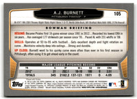 2013 Bowman Chrome A.J. Burnett #105