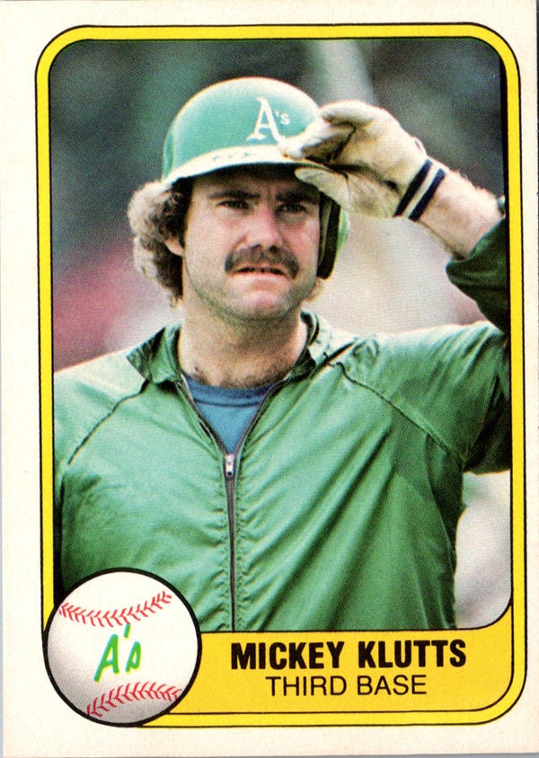 1981 Fleer Mickey Klutts #584