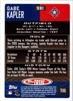 2002 Topps Total Gabe Kapler #981