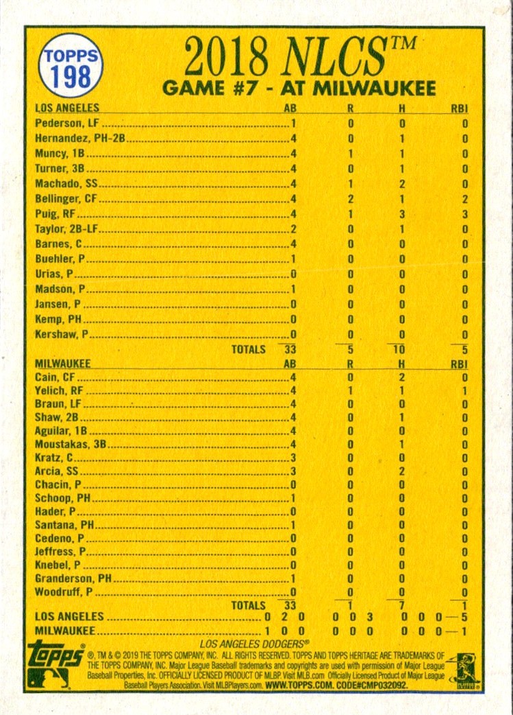 2019 Topps Heritage When Puigs Fly!