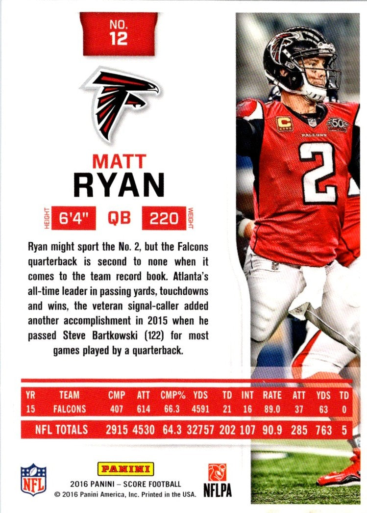 2016 Score Matt Ryan