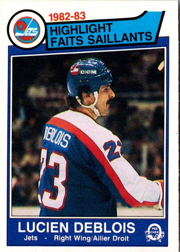 1983 O-Pee-Chee Lucien DeBlois #378