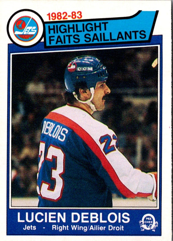 1983 O-Pee-Chee Lucien DeBlois #378