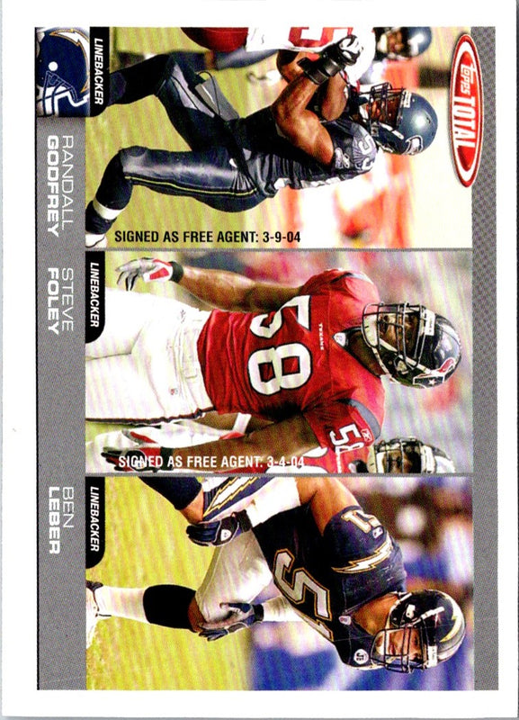 2004 Topps Total Randall Godfrey/Steve Foley/Ben Leber #324