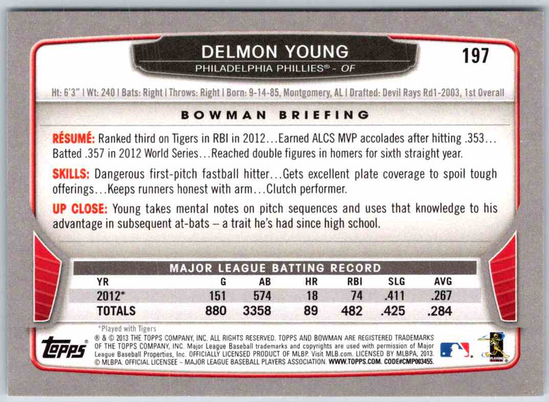 2014 Bowman Delmon Young