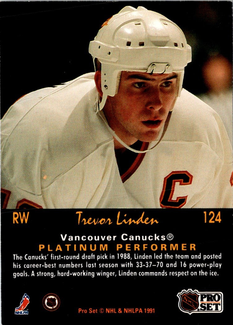 1991 Pro Set Platinum Trevor Linden