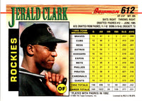 1993 Bowman Jerald Clark #612