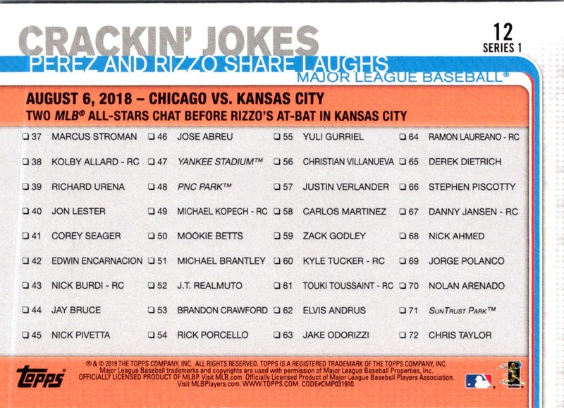 2019 Topps Crackin' Jokes