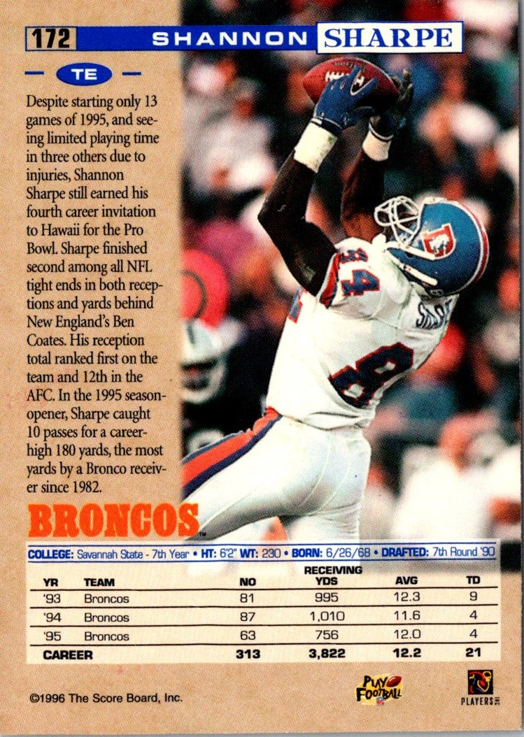 1996 Pro Line Shannon Sharpe