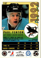 1991 O-Pee-Chee Premier Paul Fenton #187