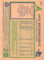 1983 O-Pee-Chee Jack Brownschidle #311