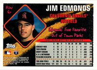 1996 Topps Road Warriors Jim Edmonds #RW6