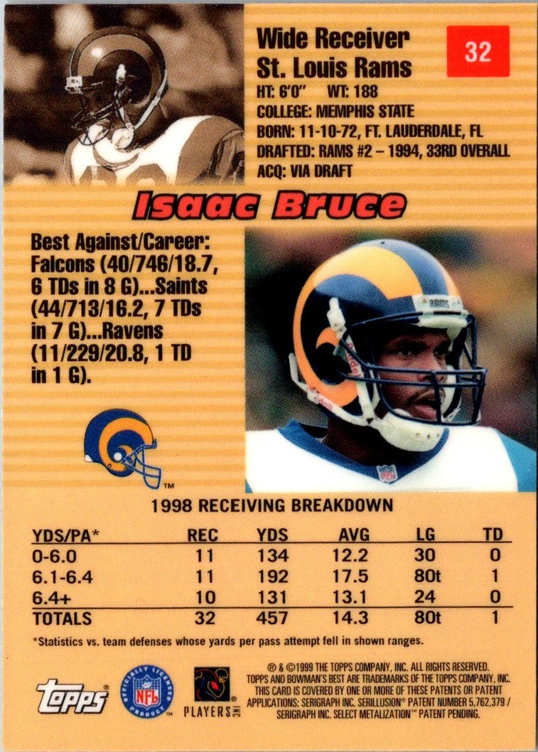 1998 Topps Chrome Isaac Bruce