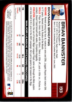 2008 Bowman Brian Bannister #193
