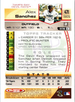 2005 Topps Total Alex Sanchez #471