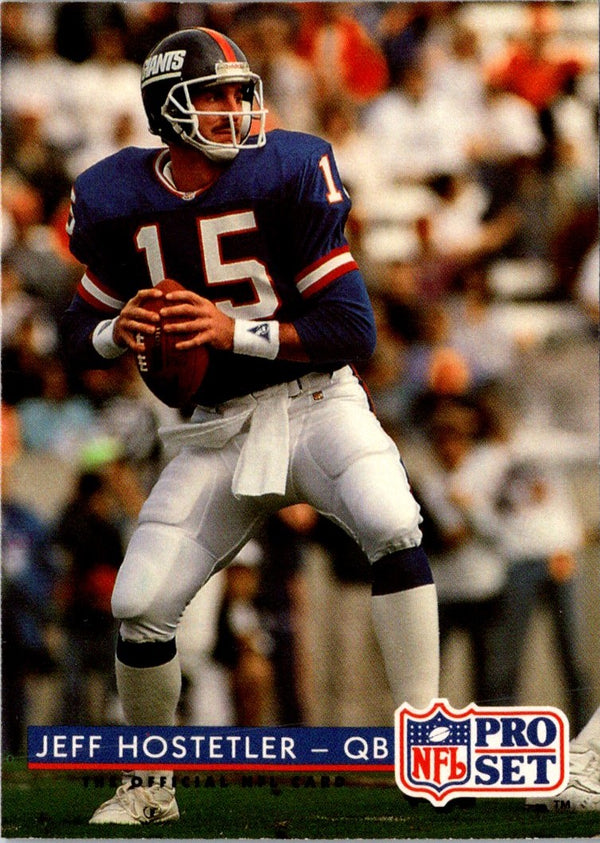 1992 Pro Set Jeff Hostetler #265