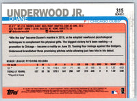 2019 Topps Duane Underwood Jr. #315 Rookie