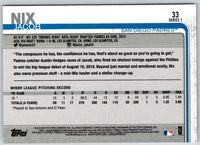 2019 Topps Jacob Nix #33 Rookie