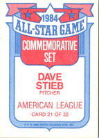 1985 Topps Glossy All-Stars Dave Stieb #21