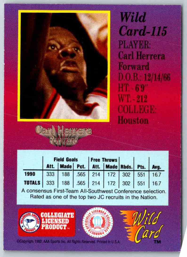 1991 WildCard Carl Herrera