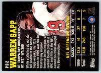 2000 Topps Stars Pro Bowl Powerhouse Warren Sapp #PB2