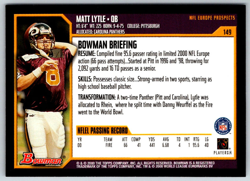 2000 Bowman Matt Lytle