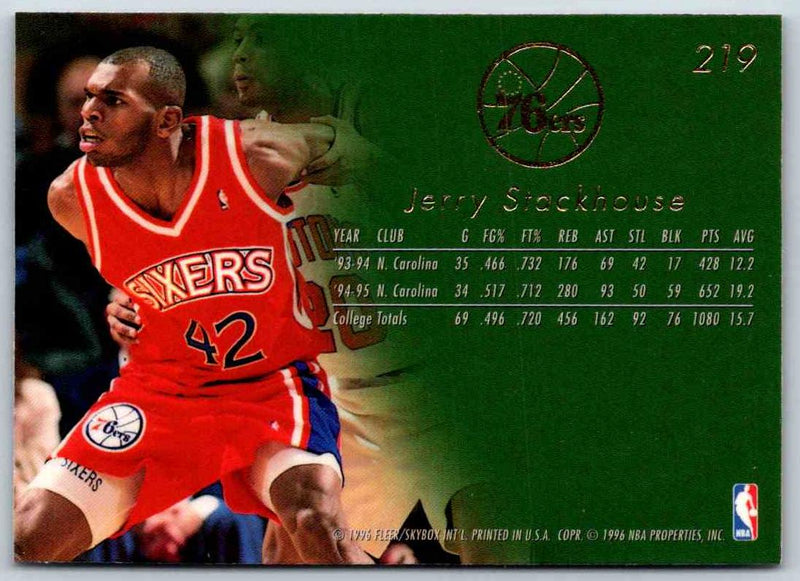 1995 Flair Jerry Stackhouse RC