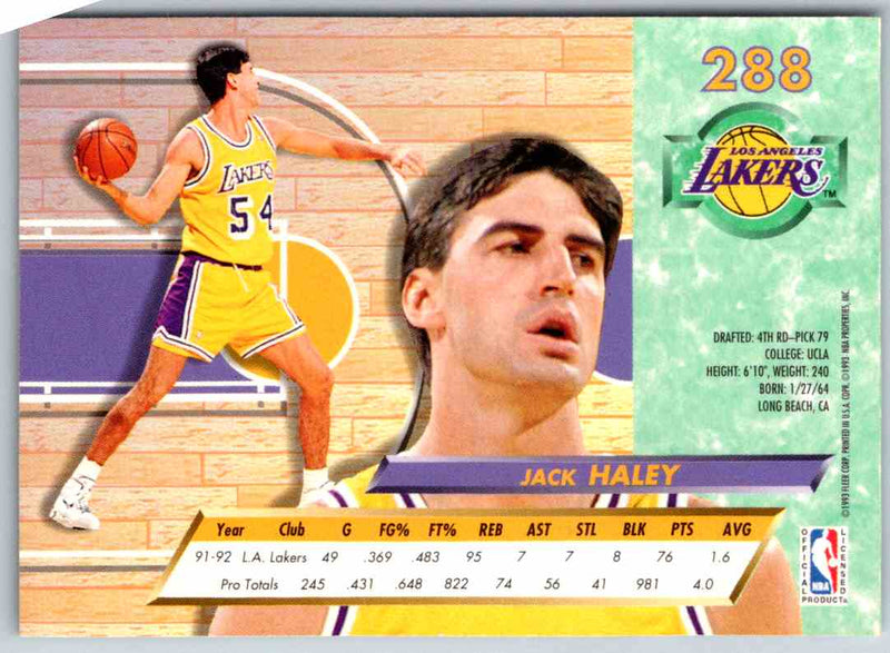 1992 Fleer Ultra Jack Haley